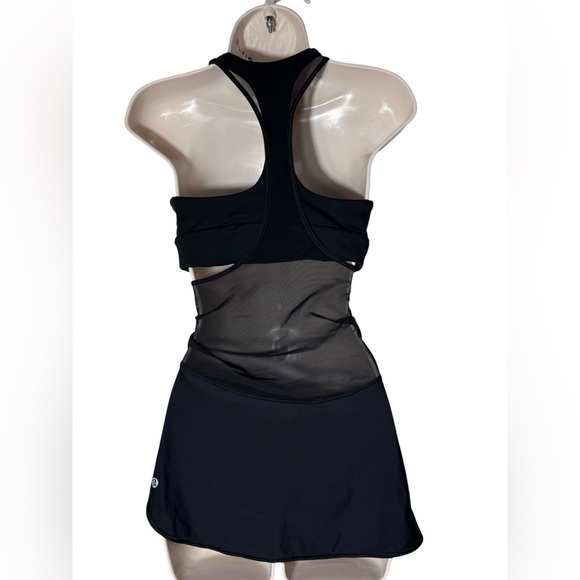 Lululemon Tank Top Womens 8 Black2 in 1 Twist Around Racerback Built in Bra - Picture 4 of 15